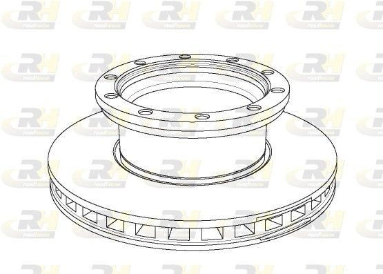 ROADHOUSE NSX1144.20 Brake disc Front Axle, 434x45mm, 10, Vented