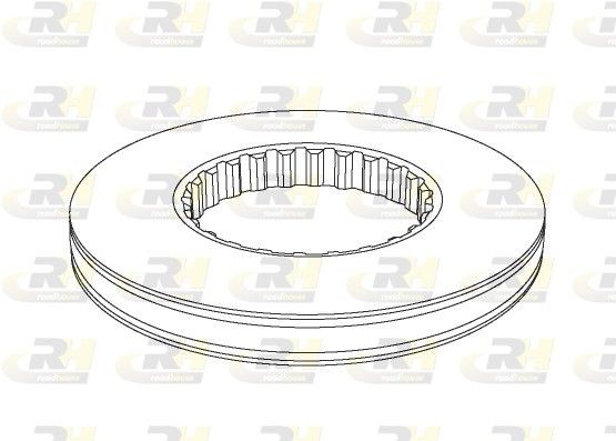 ROADHOUSE NSX1146.10 Brake disc Front Axle, 434x45mm, solid