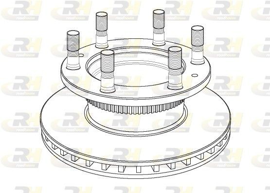 ROADHOUSE NSX1149.20 Brake disc Front Axle, Rear Axle, 322x30mm, 6, Vented