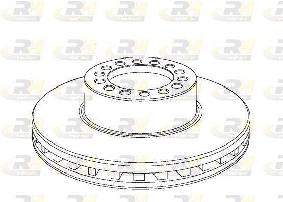 1175.20 ROADHOUSE Front Axle, 377x45mm, 14x144, Vented Ø: 377mm, Num. of holes: 14, Brake Disc Thickness: 45mm Brake rotor NSX1175.20 buy