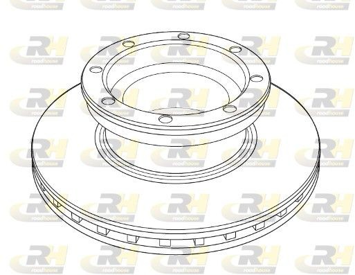 1219.20 ROADHOUSE Front Axle, 335x34mm, 8x177, Vented Ø: 335mm, Num. of holes: 8, Brake Disc Thickness: 34mm Brake rotor NSX1219.20 buy