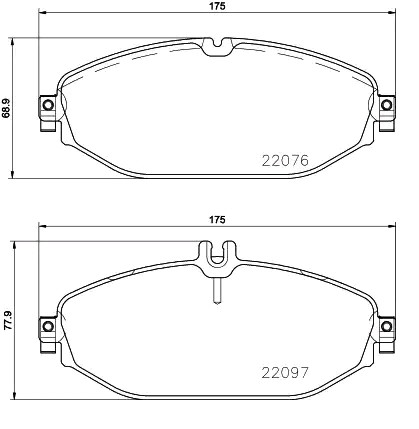 BREMBO Brake pads rear and front MERCEDES-BENZ E-Class Saloon (W213) new P 50 124