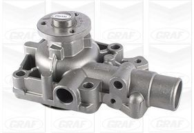 PA1161 GRAF Water pumps IVECO with seal ring, Mechanical, Metal, for v-ribbed belt use