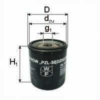 PZL Filters PB201 Oil filter 471392-1