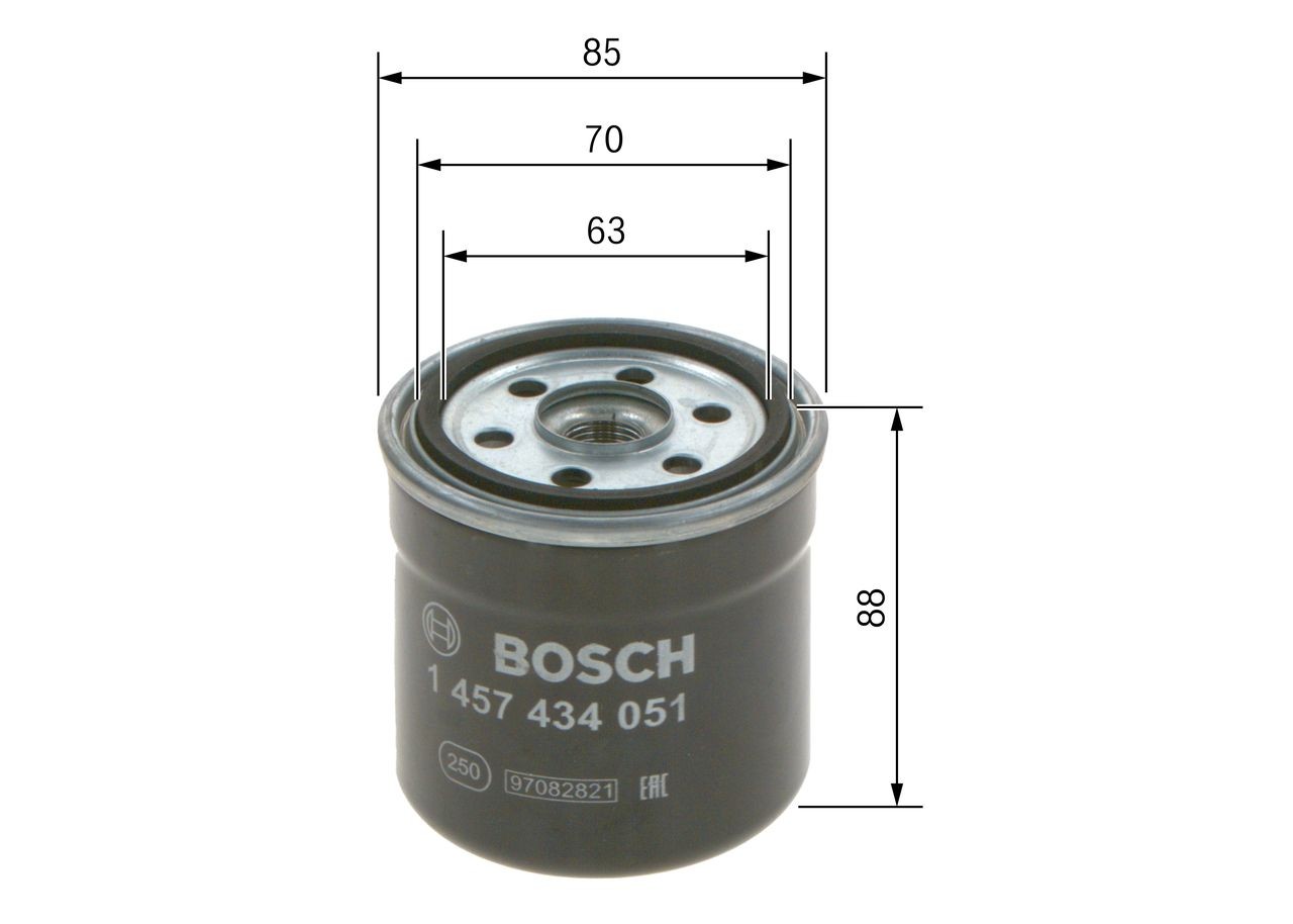 1457434051 Inline fuel filter BOSCH 74008 review and test