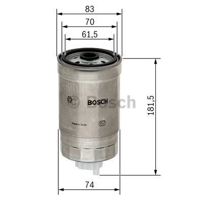 1457434150 Fuel filter N 4150 BOSCH Spin-on Filter