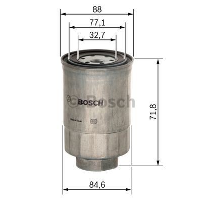 BOSCH 1 457 434 201 Fuel filters Spin-on Filter, Filter Insert