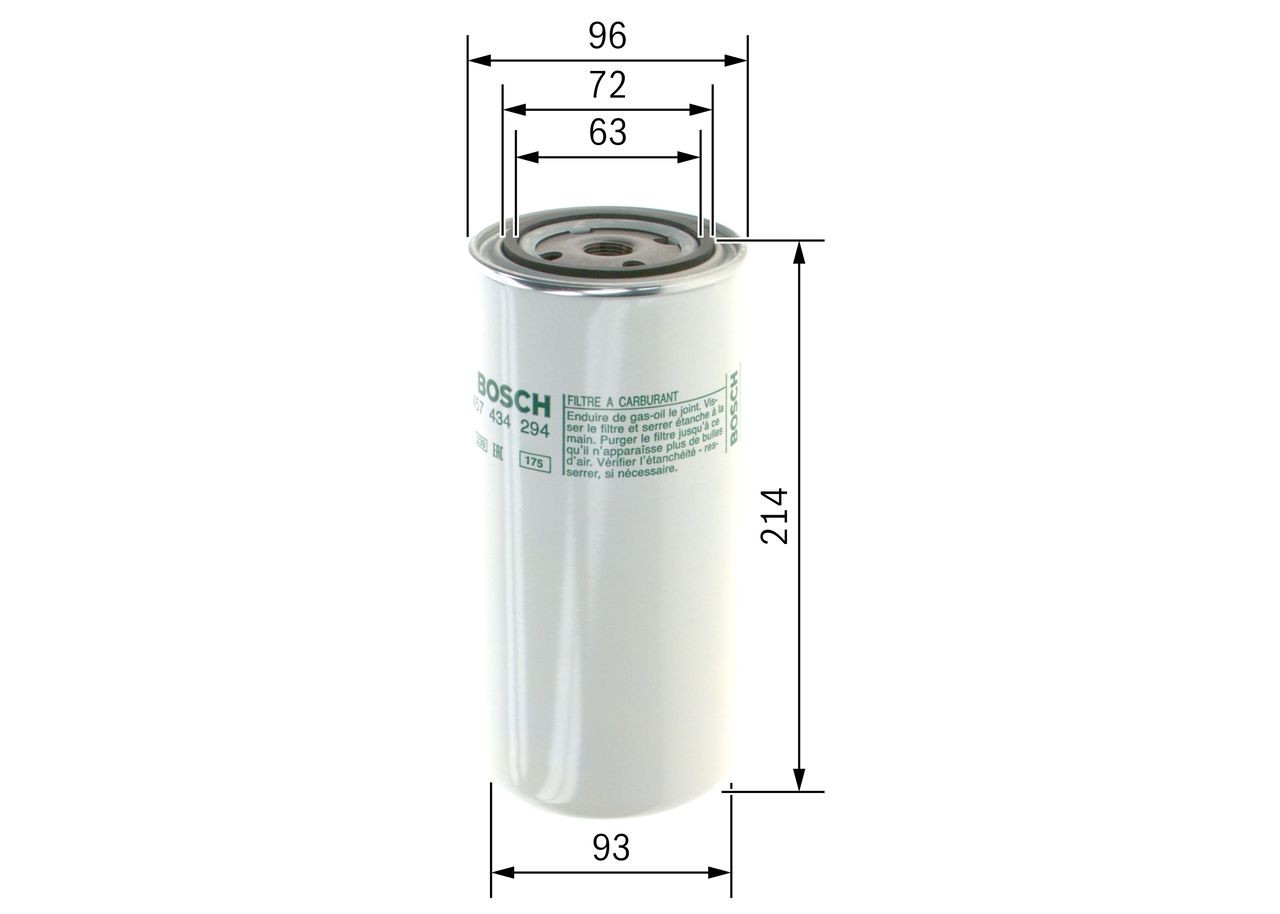 OEM-quality BOSCH 1 457 434 294 Fuel filters