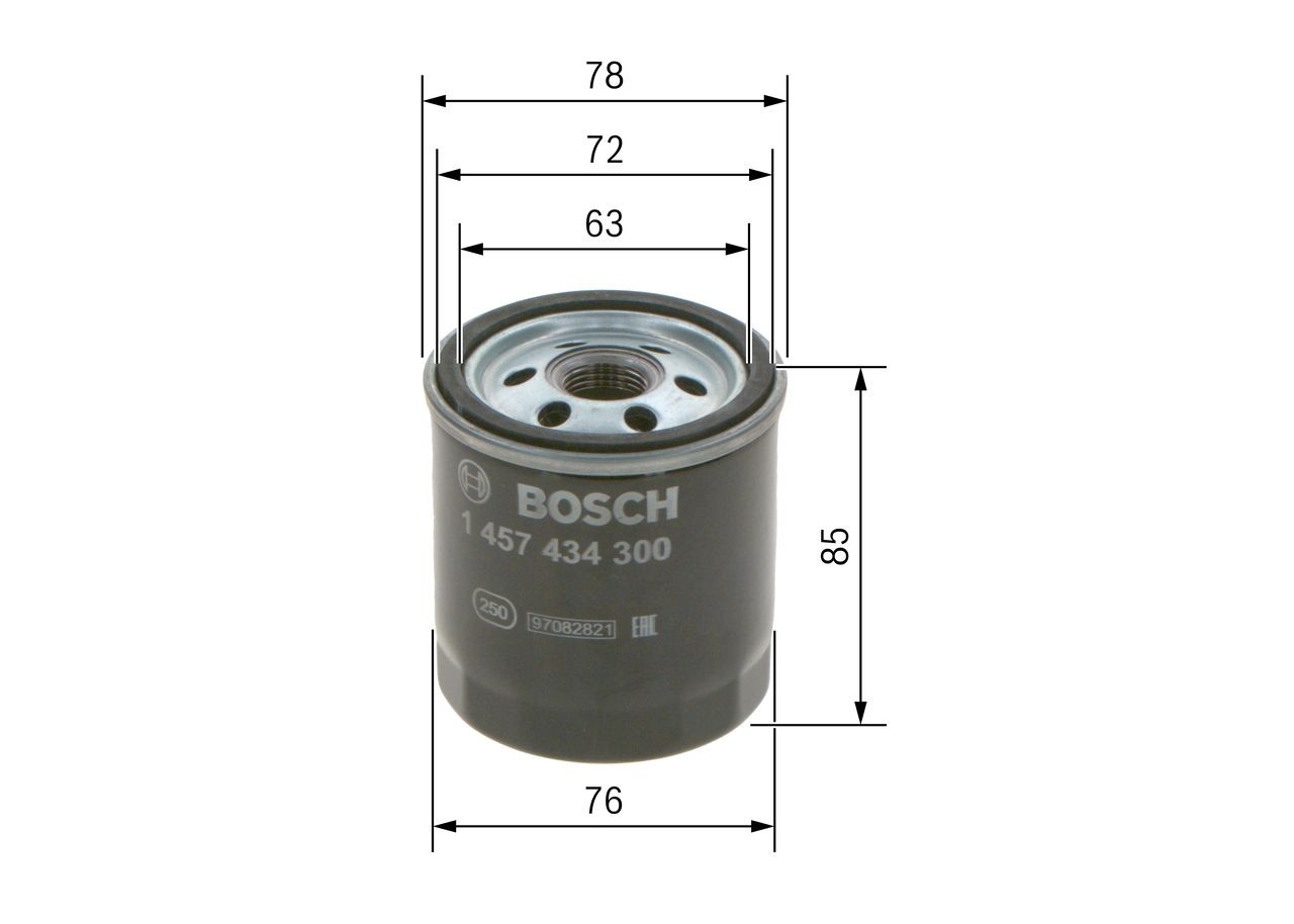 OEM-quality BOSCH 1 457 434 300 Fuel filters