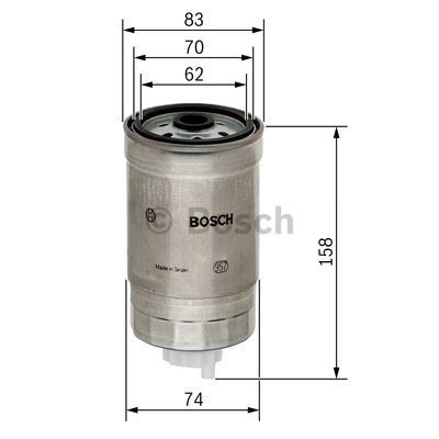 BOSCH 1457434329 Fuel filters Spin-on Filter