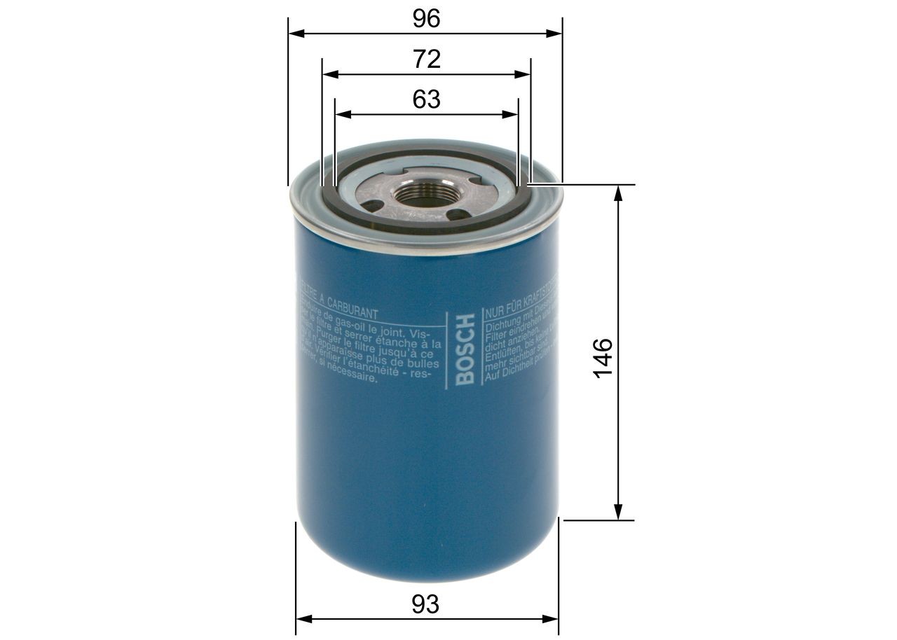OEM-quality BOSCH 1 457 434 407 Fuel filters