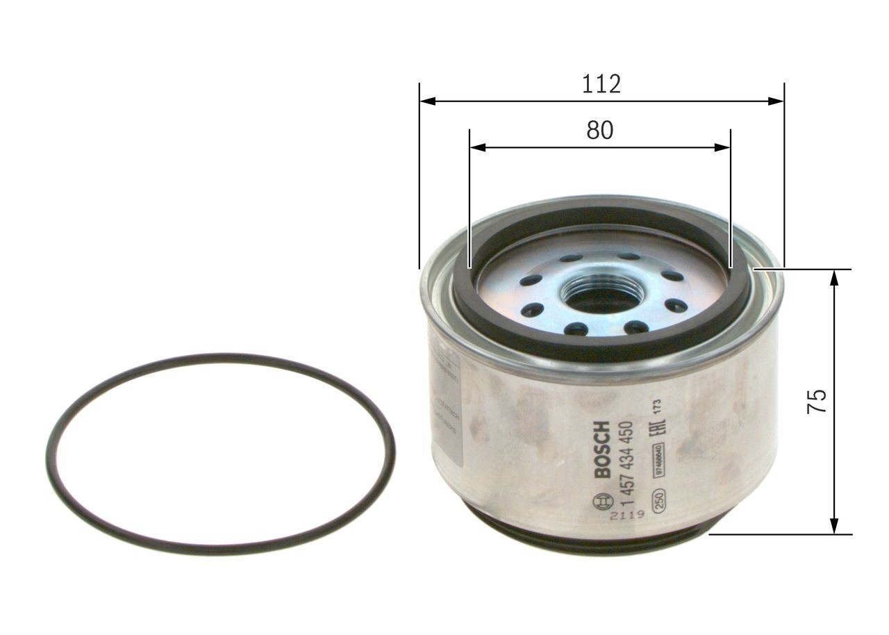OEM-quality BOSCH 1 457 434 450 Fuel filters