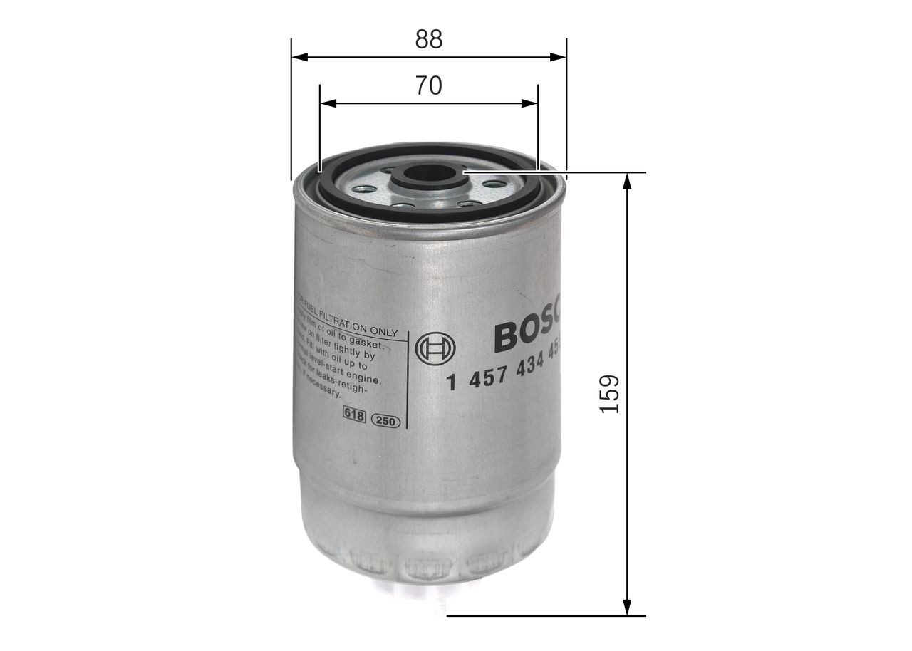 OEM-quality BOSCH 1 457 434 455 Fuel filters