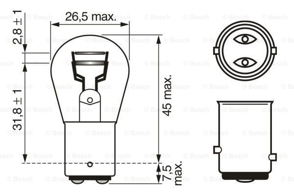 BOSCH Blinker Lampe Subaru 1 987 302 202 in Original Qualität