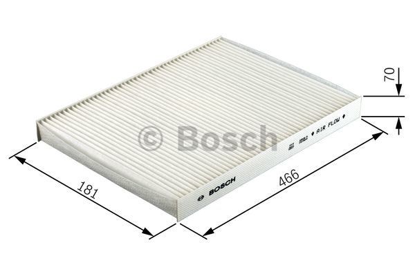 1987431458 Air con filter R 1458 BOSCH Activated Carbon Filter, 466 mm x 182,5 mm x 70 mm