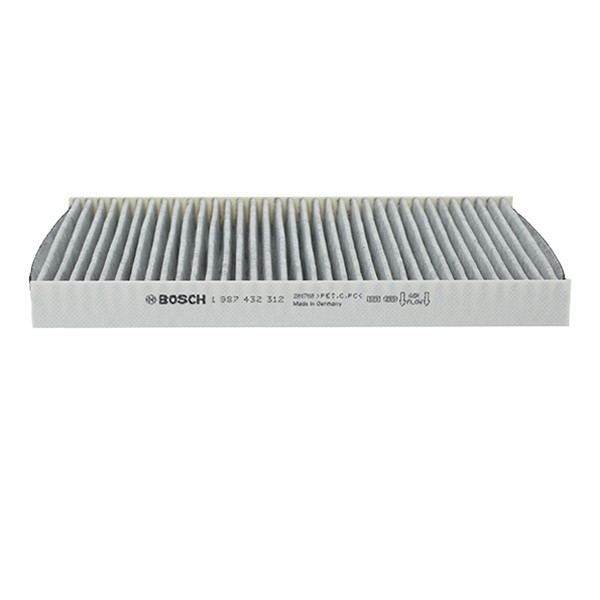 BOSCH 1 987 432 312 Air conditioner filter Activated Carbon Filter, 280 mm x 206 mm x 25 mm