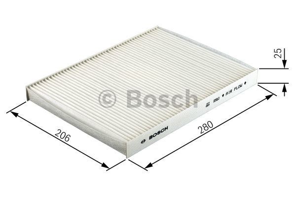1987432312 Air con filter 1987432312 BOSCH Activated Carbon Filter, 280 mm x 206 mm x 25 mm