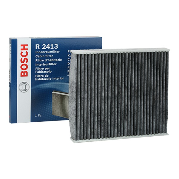 Comprare R2413 BOSCH Filtro al carbone attivo Largh.: 210mm, Alt.: 35mm, Lunghezza: 235mm Filtro abitacolo 1 987 432 413 poco costoso