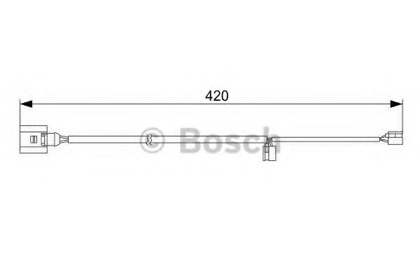 1987473012 Brake pad wear sensor BOSCH 1 987 473 012 review and test