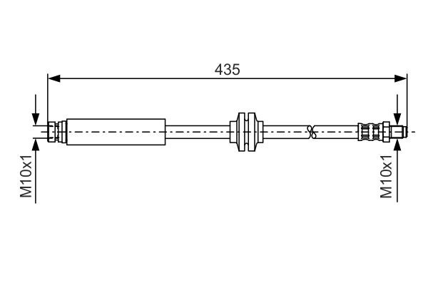 BH756 BOSCH 407 mm Length: 407mm, Internal Thread 1: M10x1mm Brake line 1 987 476 182 buy