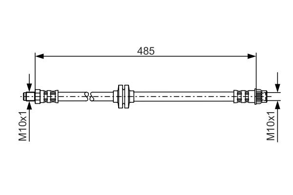 BH869 BOSCH 469 mm Length: 469mm, Internal Thread 1: M10x1mm Brake line 1 987 476 827 buy