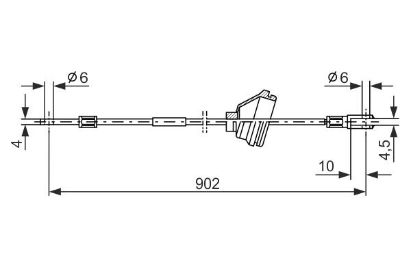 BOSCH 1 987 477 349 Hand brake cable VOLVO experience and price