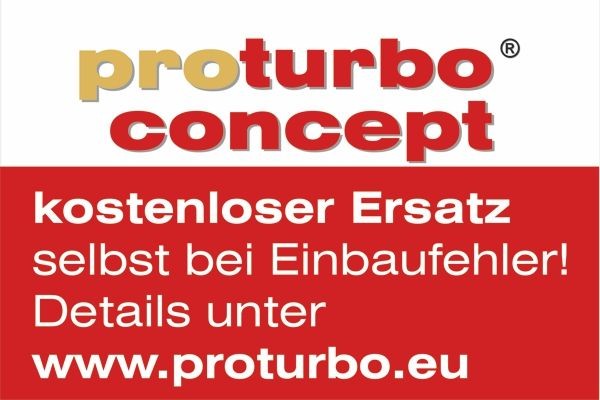 SCHLÜTTER TURBOLADER PRO-01275 Turbocharger Exhaust Turbocharger, with attachment material, with oil supply line, proturbo concept ® - KIT with ADVANCED GUARANTEE.