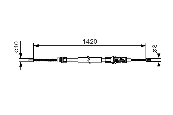 BOSCH 1 987 482 013 Hand brake cable RENAULT experience and price