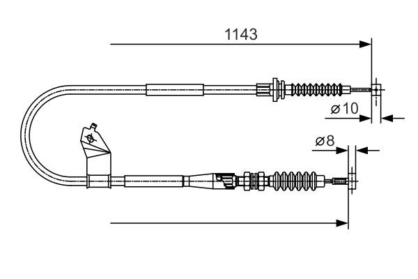 BOSCH 1 987 482 055 Hand brake cable MAZDA experience and price