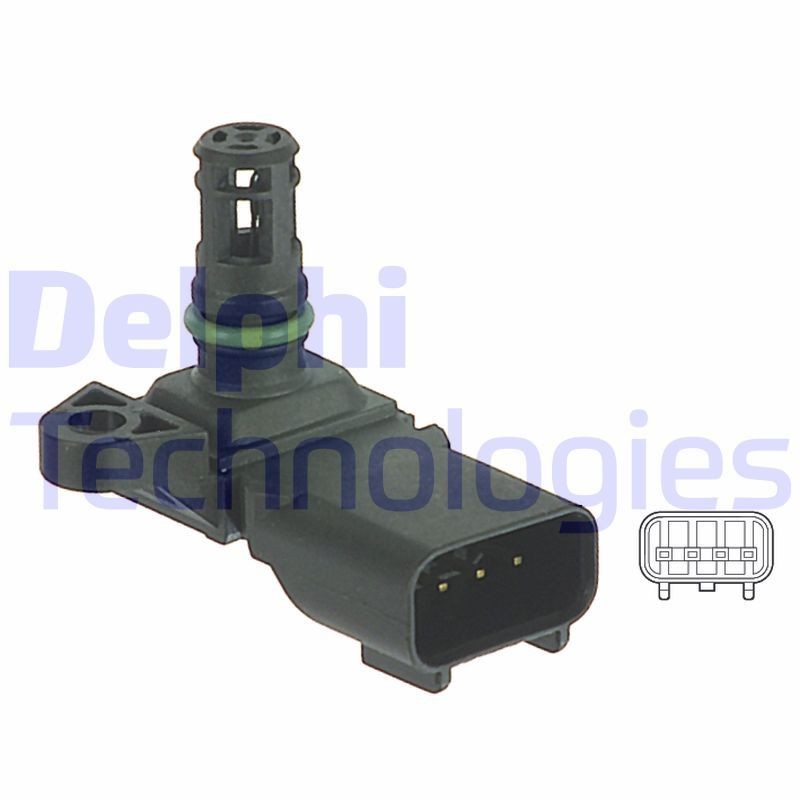 OEM-quality DELPHI PS10125 Intake manifold pressure sensor