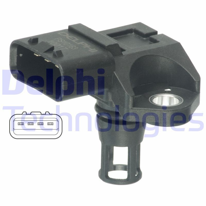 OEM-quality DELPHI PS10163 Intake manifold pressure sensor
