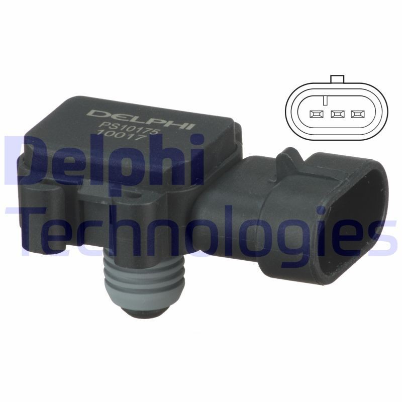 DELPHI PS10175 Sensor, boost pressure 77001-11957