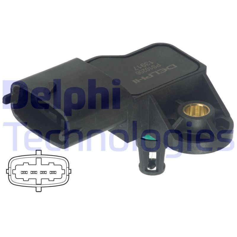 Opel ASTRA Air Pressure Sensor, height adaptation DELPHI PS10206 cheap
