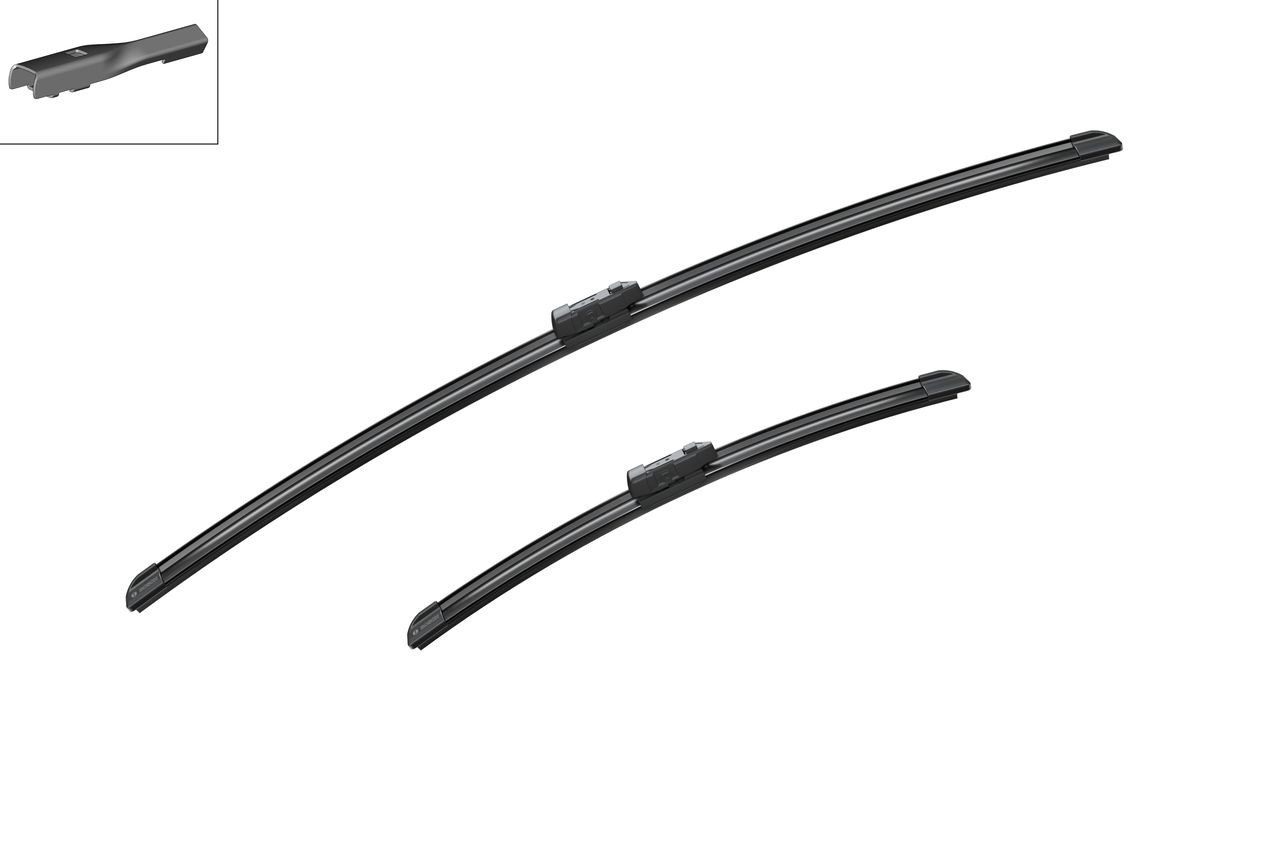 3397007557 Window wiper A 557 S BOSCH 700, 400 mm, Beam, for left-hand drive vehicles