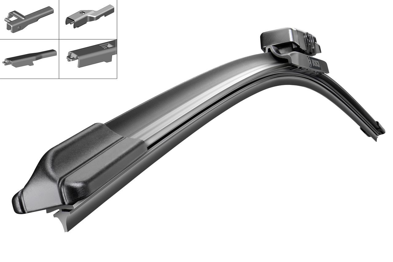 AM 575 U BOSCH Aerotwin Multi-Clip 575 mm, Beam, with spoiler Styling: with spoiler Wiper blades 3 397 008 584 buy