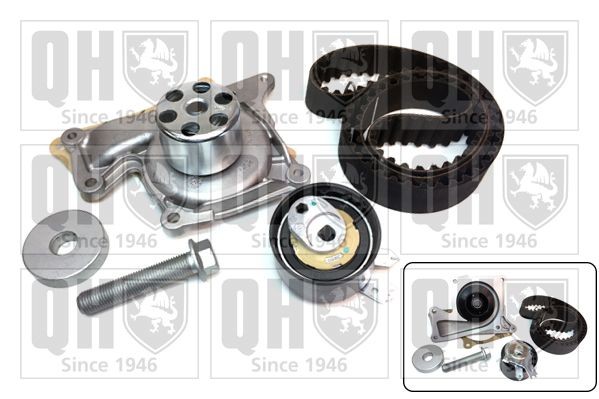 QUINTON HAZELL Timing belt kit with water pump RENAULT Clio 4 (BH_) new QBPK8910