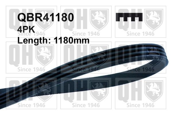 4PK1177 QUINTON HAZELL 1180mm, 4 Number of ribs: 4, Length: 1180mm Alternator belt QBR41180 buy