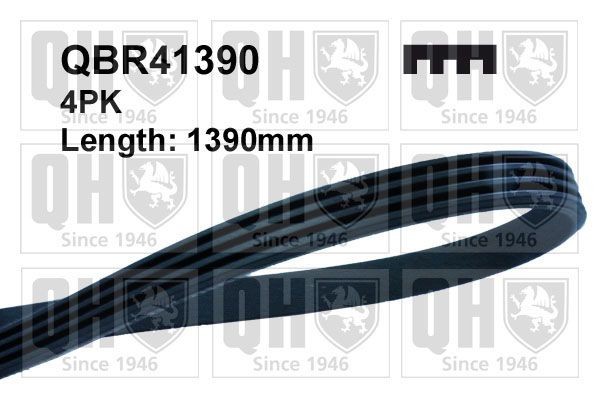 4PK1387 QUINTON HAZELL 1390mm, 4 Number of ribs: 4, Length: 1390mm Alternator belt QBR41390 buy