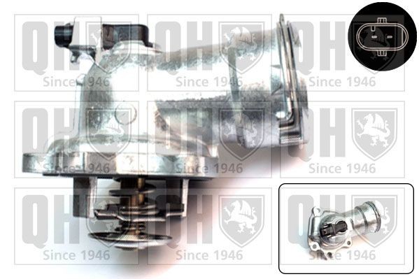 Coolant thermostat QUINTON HAZELL Opening Temperature: 87°C, with seal, with sensor - QTH797K