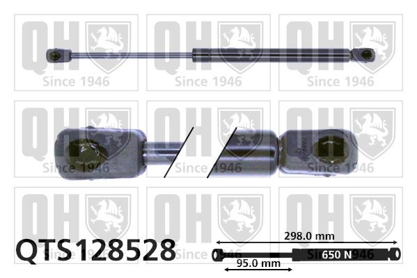 QUINTON HAZELL QTS128528 Boot struts Audi A6 C5 Saloon 3.0 quattro 218 hp Petrol 2002 price