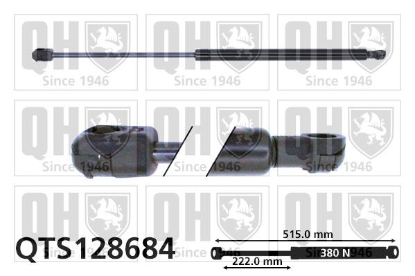 QUINTON HAZELL QTS128684 Boot struts FIAT BRAVA 2000 in original quality