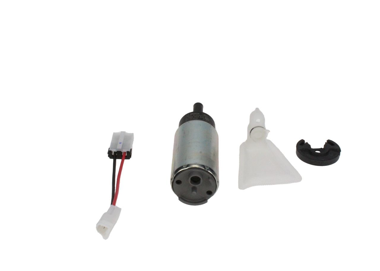 F000TE154R Fuel pump F 000 TE1 54R BOSCH Electric, with attachment material, with connector parts