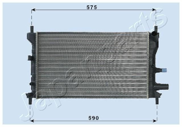 JAPANPARTS RDA053060 Engine radiator 1098808