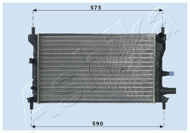 ASHIKA RDA053060 Engine radiator 1 098 808