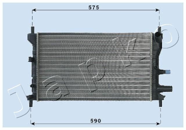 JAPKO RDA053060 Engine radiator 1 098 808