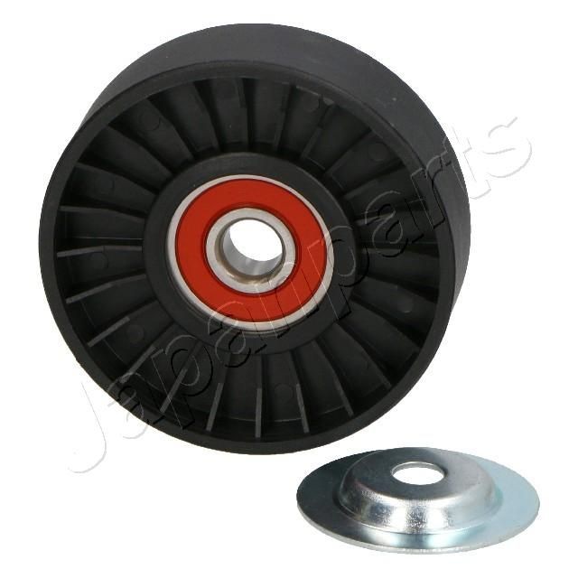 Great value for money - JAPANPARTS Deflection / Guide Pulley, v-ribbed belt RP-128