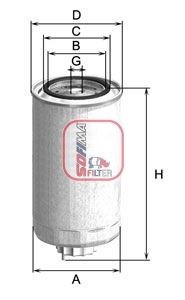 SOFIMA S2110NR Fuel filter 1909 119