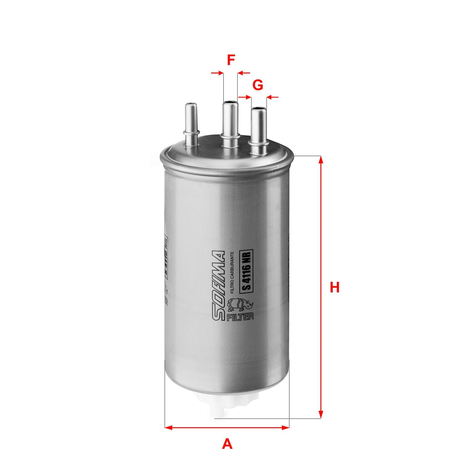SOFIMA S 4116 NR Fuel filter Filter Insert, 10mm, 10mm