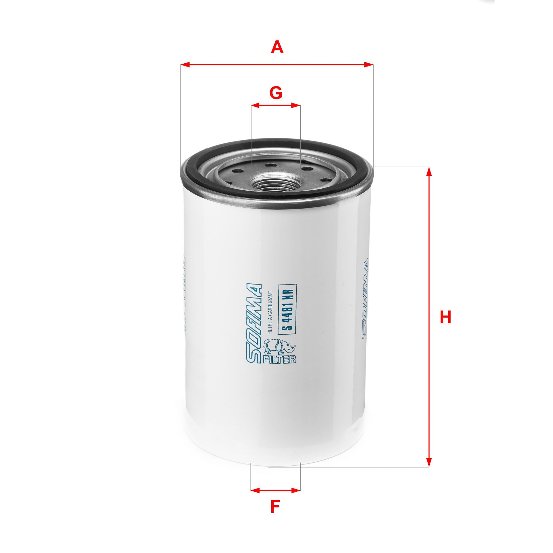SOFIMA Filter Insert Height: 142mm Inline fuel filter S 4461 NR buy