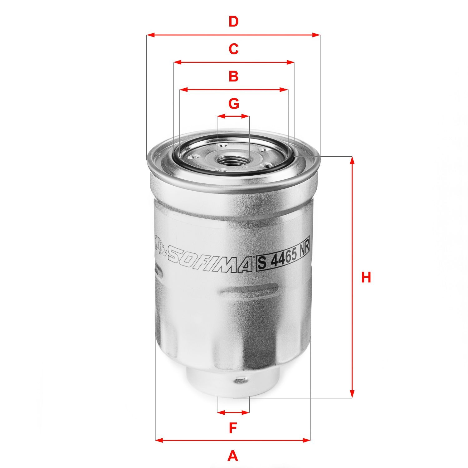 SOFIMA Filter Insert Height: 130,5mm Inline fuel filter S 4465 NR buy